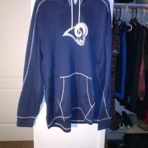 OFFICIAL NFL RAMS LIGHTWEIGHT HOODIE XXL looks same as day I got it at Rams gam!